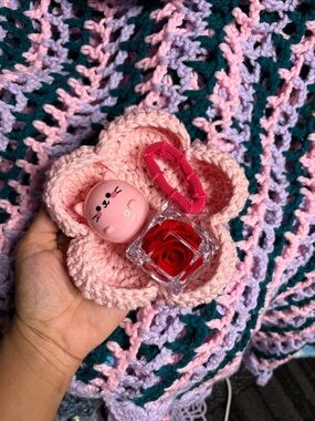 Pink Flower Trinket Tray